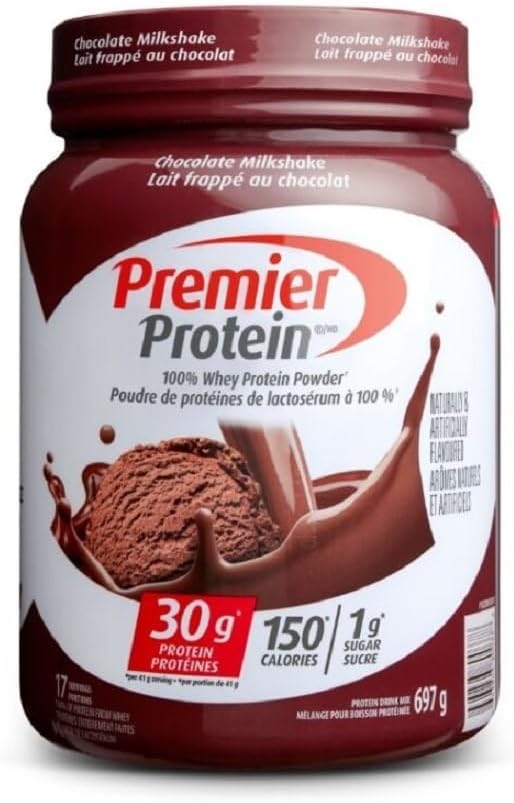 Premier – Whey Protein Powder – Chocolate Milkshake – 697 g, 17 Servings