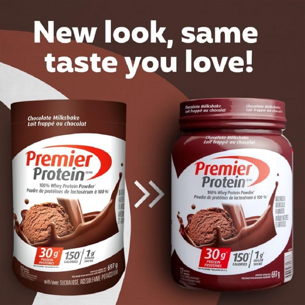 Premier – Whey Protein Powder – Chocolate Milkshake – 697 g, 17 Servings