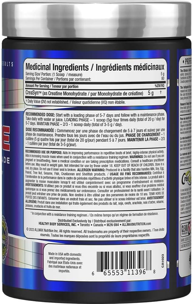 ALLMAX – Creatine Monohydrate Powder – 400 g-4