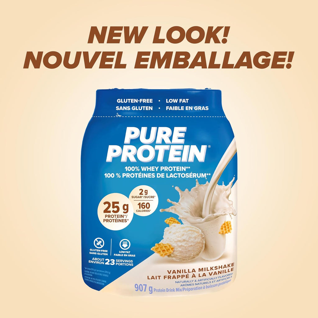 Pure Protein – Whey Powder – Vanilla – 907 g