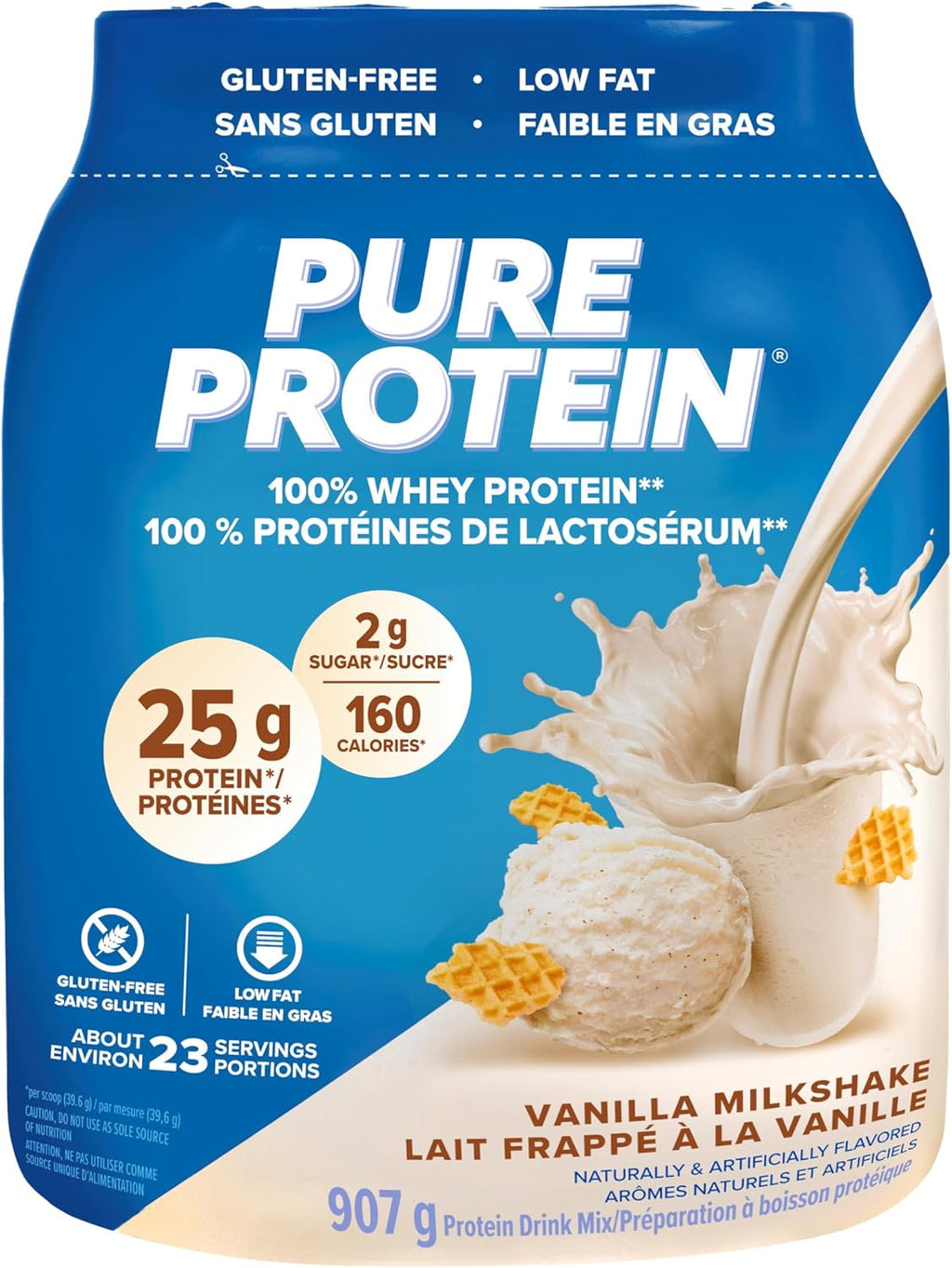 Pure Protein – Whey Powder – Vanilla – 907 g