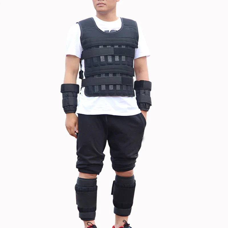 Adjustable Weighted Vest (Plates Not Included) Black-2