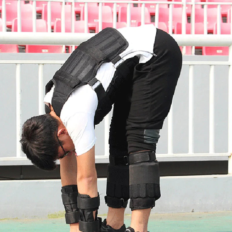 Adjustable Weighted Vest (Plates Not Included) Black-4