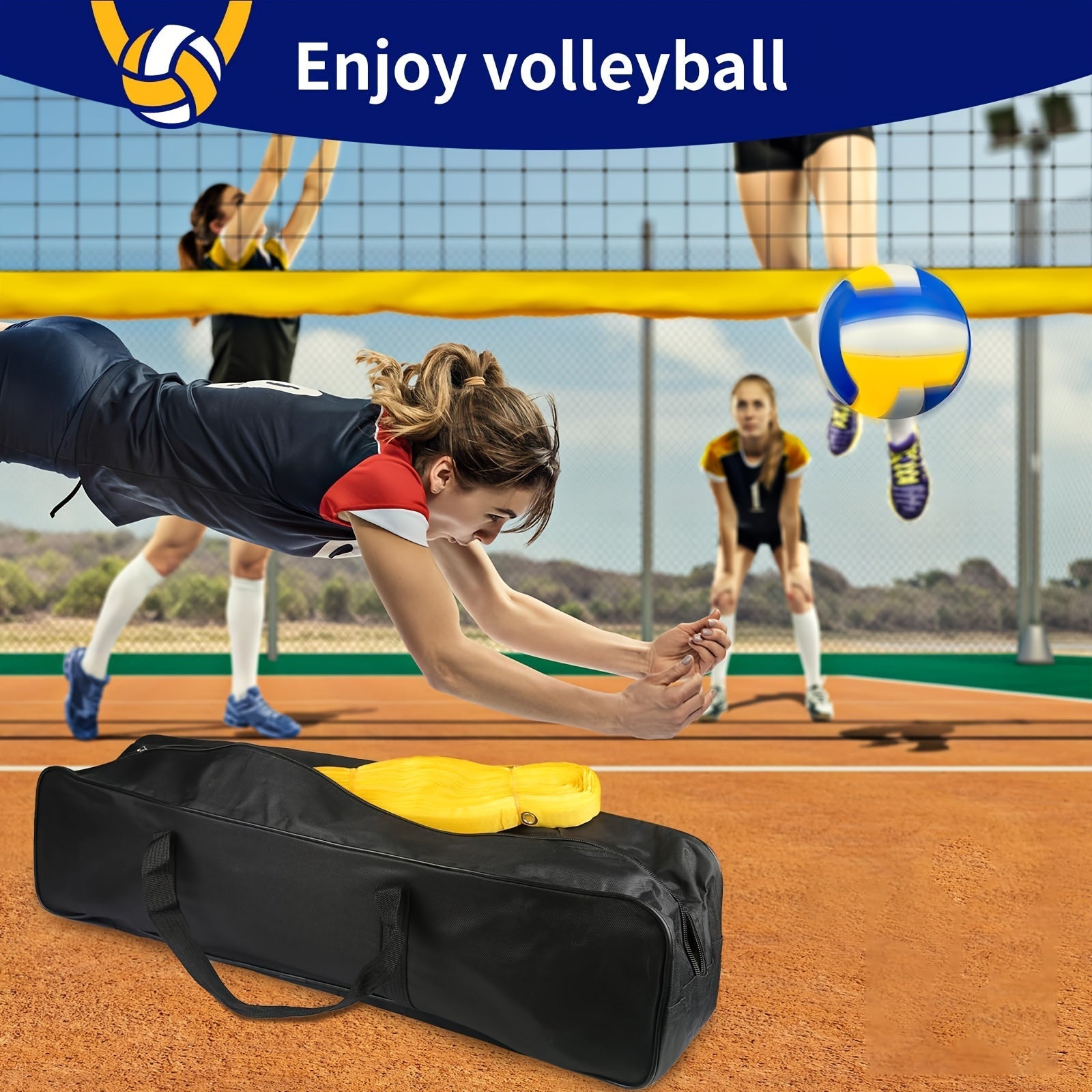Volleyball Set Outdoor PVC Net with Accessories-1