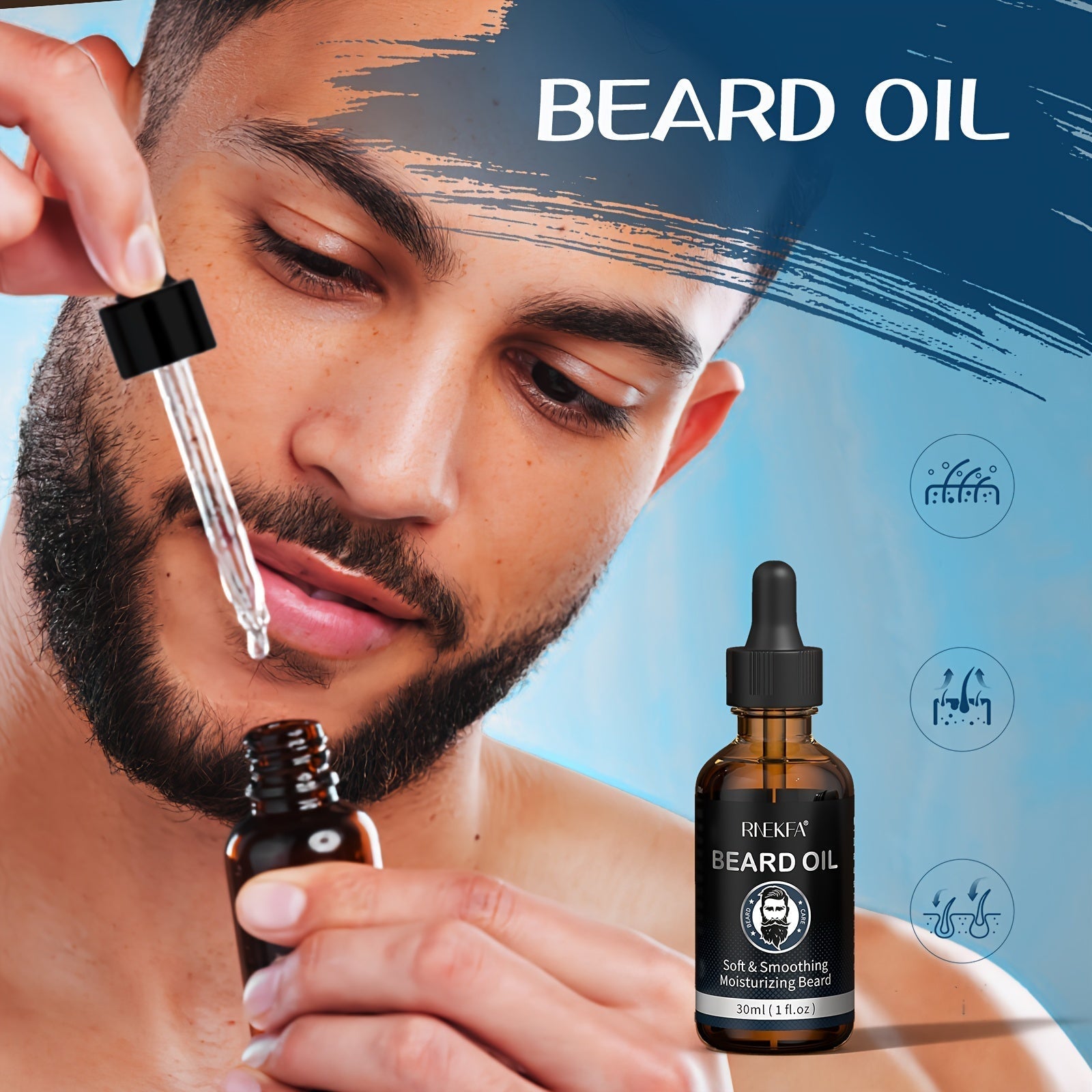 Beard Grooming Kit for Men Trimming & Care Set-4