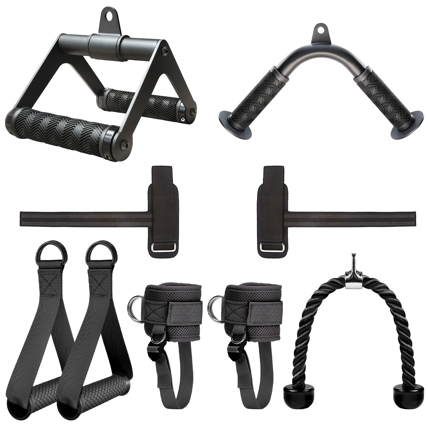 Iron Lat Pull-Down Attachment Set (6pcs)-0