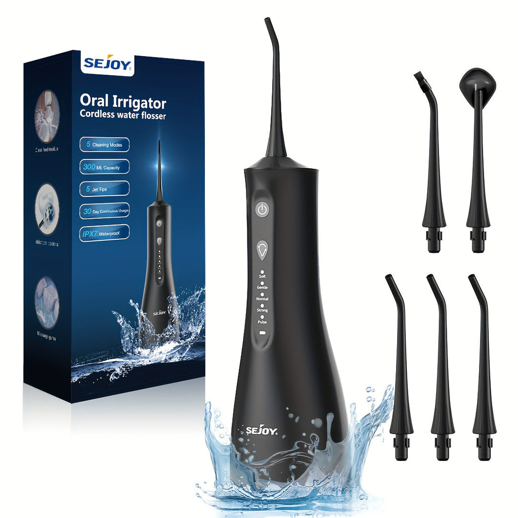 Cordless Portable Rechargeable Water Dental Flosser-2