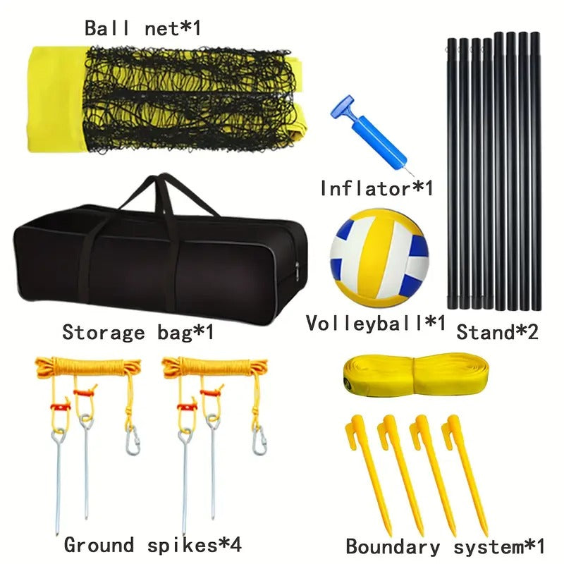 Volleyball Set Outdoor PVC Net with Accessories-3