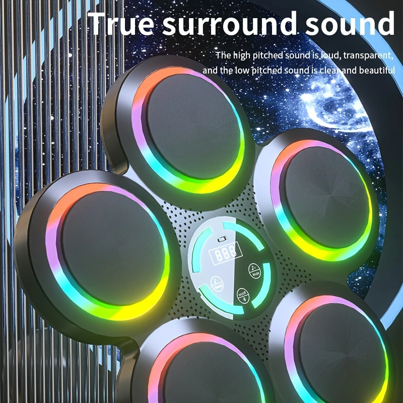 Smart Music Boxing Pad with Gloves-3